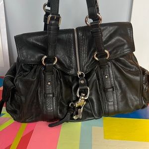Francesco Biasia Black Leather Purse - Like New Condition